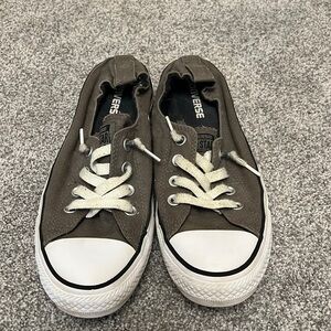 Converse all star tennis shoes dark grey